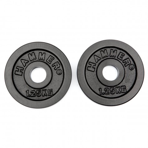 Весовые диски для гантелей HAMMER 2 x 1,25 кг