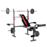 Hammer HAMMER Hantelbank Bermuda inkl. 25 kg Gewichte schwarz/silber