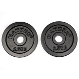 Finnlo FINNLO Gewichtsscheiben 2x 2,5 kg, schwarz schwarz